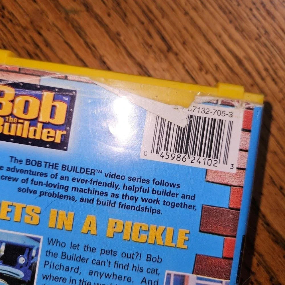 Bob the Builder VHS Pets in a Pickle Rare‎ Clamshell Case #vintage #nostalgia